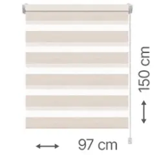 Gardinia Mini zebra roló - sávroló oldalfeszítéssel (Z742 mokka, csíkos) ablakra: 97x150 cm lakástextília