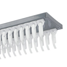 Gardinia Slim-Line alumínium függönysín szett (szürke) - 2 sor - 120 cm karnis, függönyrúd