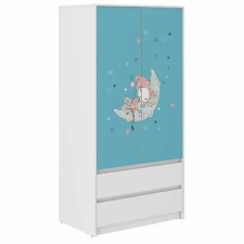  Gardróbszekrény B9  2 ajtós - 2  fiókos álomszuszék gyermekbútor