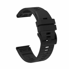 Garmin Fenix 3/5X/6X/7X Pro szilikon szíj - fekete okosóra kellék