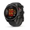 Garmin fenix 8 Pro 47mm AMOLED Sapphire Carbon Grey DLC Titanium with Black/Peeble Silicone Strap (ED XD) 010-03198-01