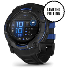 Garmin Instinct 3 50mm AMOLED Black/Bolt Blue band okosóra