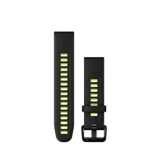 Garmin Óraszíj 20 mm fekete/lime szilikon (QuickFit) okosóra kellék