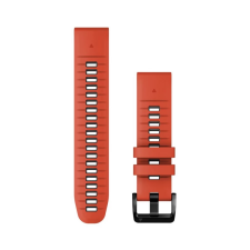 Garmin Óraszíj 22 mm piros/grafit szilikon (QuickFit) okosóra kellék