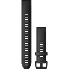 Garmin óraszíj Fenix 6S fekete XL szilikon (QuickFit 20) (010-12942-00) (G010-12942-00) - Szíj okosóra kellék
