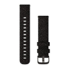Garmin Óraszíj vivomove 3 fekete bors Nylon szürke csattal (QR 20 mm)