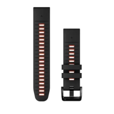 Garmin QuickFit óraszíj szilikon 22mm fekete/piros (010-13280-06) okosóra kellék