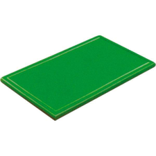 Gastro Műanyag barázdált vágódeszka, 32,5x26,5x2 cm, GN 1/2, zöld konyhai eszköz