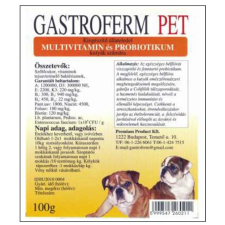 Gastroferm Pet probiotikum és vitamin por 100 gr. 3-db-tól vitamin, táplálékkiegészítő kutyáknak