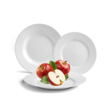GastroLine Lapostányér, fehér, 25 cm, 24 db-os szett, "GastroLine" tányér és evőeszköz