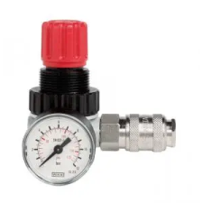 Gav nyomásszabályozó nyomásmérővel gyorscsatlakozóval 1/4" RP-182R barkácsolás, csiszolás, rögzítés