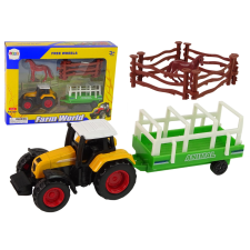 gazdaság játék szett traktor pótkocsi ló 1:64 autópálya és játékautó