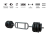 Gazo Fitness GazoFitness® Bicepsz-Tricepsz Rudas Súlyzó 39 Kg