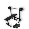  GazoFitness®Állvány + Pad + Hardcore Csomag /Össz 57 Kg /