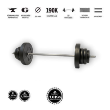 GazoFitness egyenes rudas súlyzó 36 Kg súlyzórúd