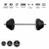  GazoFitness egyenes rudas súlyzó 37Kg