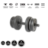  GazoFitness kézi súlyzó 1×11,5kg (össz: 11,5kg) menetes súlyzórúddal