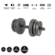 GazoFitness kézi súlyzó 1×11,5kg (össz: 11,5kg) menetes súlyzórúddal kézisúlyzó