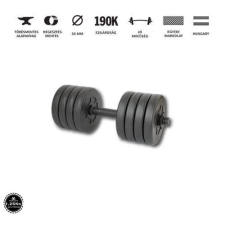 GazoFitness kézi súlyzó 1×11,5kg (össz: 11,5kg) menetes súlyzórúddal kézisúlyzó