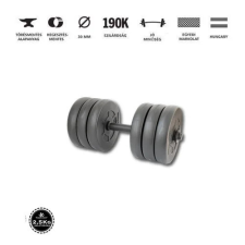 GazoFitness kézi súlyzó 1×16,5kg (össz: 16,5kg) menetes súlyzórúddal kézisúlyzó