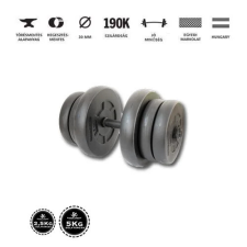 GazoFitness kézi súlyzó 1×21,5kg (össz: 21,5kg) menetes súlyzórúddal kézisúlyzó