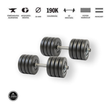 GazoFitness kézi súlyzó 2 x 10,5Kg/21Kg/(1,25Kg-os tárcsákkal) kézisúlyzó