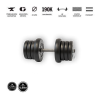 GazoFitness - Magyar súlyzó GazoFitness® Kézi Súlyzó 13,5Kg(1,25kg és 2,5 kg súlytárcsákkal)