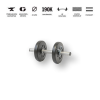 GazoFitness - Magyar súlyzó GazoFitness® Kézi Súlyzó 1 x 3 Kg (Össz:3 Kg)