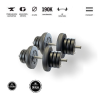 GazoFitness - Magyar súlyzó GazoFitness® Kézi Súlyzó 2 x 18 Kg( Össz:36 Kg)