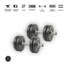 GazoFitness - Magyar súlyzó GazoFitness® Kézi Súlyzó 2 x 5,5 Kg (Össz:11 Kg)