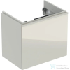 Geberit ACANTO 59,5x41,6x53,5 cm-es 1 fiókos alsószekrény mosdó nélkül,matt homokszürke/fényes üveg,500.614.JL.2