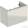 Geberit ACANTO 74x41,6x53,5 cm-es 1 fiókos alsószekrény mosdó nélkül,matt homokszürke/fényes üveg,500.615.JL.2