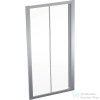 Geberit GEO 100x190 cm-es tolóajtó átlátszó üveggel,Reflex vízlepergető réteggel,ezüst kerettel, 560.133.00.2