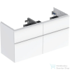 Geberit iCON 118,4x47,6x61,5 cm-es 4 fiókos alsószekrény dupla mosdóhoz,fényes fehér 502.309.01.1