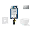 Geberit Kombifix falra szerelhető WC szett, Kielle Oudee Vortex WC soft close ülőkével, Geberit Sigma 01 matt króm nyomólappal SANI15CA1137