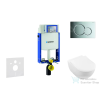 Geberit Kombifix falra szerelhető WC szett, Villeroy &amp; Boch Subway 2.0 CeramicPlus WC soft close ülőkével, Geberit Sigma 01 fényes króm nyomólappal 110302005NI2