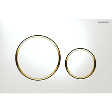 Geberit Nyomólap beépíthető wc-hez fehér/aranyozott/fehér, Geberit Sigma20 szaniter