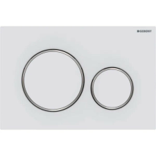 Geberit Nyomólap beépíthető wc-hez matt fehér/fényes króm/matt fehér, Geberit Sigma20 szaniter