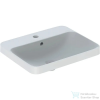 Geberit VARIFORM 55x45 cm-es beépíthető mosdó,alul mázas,fehér 500.741.01.2