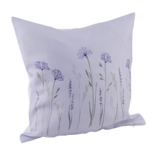  Geh.12303260 Párna töltelékkel, lila virágos, 45x45cm, polyester lakástextília