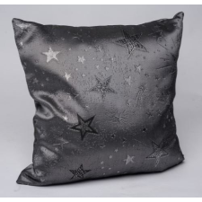 Geh.22305230 Párna töltelékkel 45x45cm, szürke, ezüst csillagos, polyester lakástextília