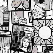 Gekkofix Képregény öntapadós tapéta 90cmx2m tapéta, díszléc és más dekoráció