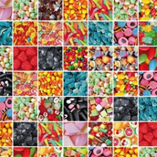 Gekkofix Öntapadós mintás fólia - tapéta - Cukorkák (45 cm szélesség) tapéta, díszléc és más dekoráció