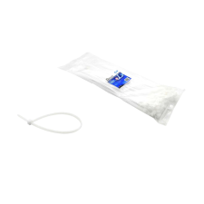 Geko Fehér nylon nyakláncok - 200x3,6mm UV 100 db, GEKO G17148 villanyszerelés