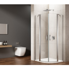 Gelco LORO íves zuhanykabin, 900x900mm, transzparent kád, zuhanykabin