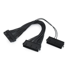 Gembird 24-pin tápkábel hosszabbító 0.3m fekete (CC-PSU24-01) kábel és adapter