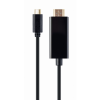Gembird A-CM-HDMIM-02 USB-C - HDMI Kábel 2m - Fekete (A-CM-HDMIM-02)