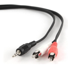 Gembird Cablexpert audio kábel Jack 3,5mm Male --> 2x RCA (CINCH) Male 20cm  (CCA-458/0.2) (CCA-458/0.2) kábel és adapter