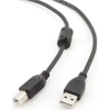 Gembird Cablexpert CCFB-USB2-AMBM-3M USB-A apa - USB-B apa 2.0 Nyomtató kábel 3m - Fekete (CCFB-USB2-AMBM-3M)