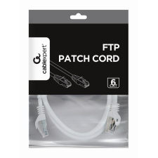 Gembird Cablexpert FTP CAT6 patch kábel 1m fehér (PP6-1M/W) kábel és adapter